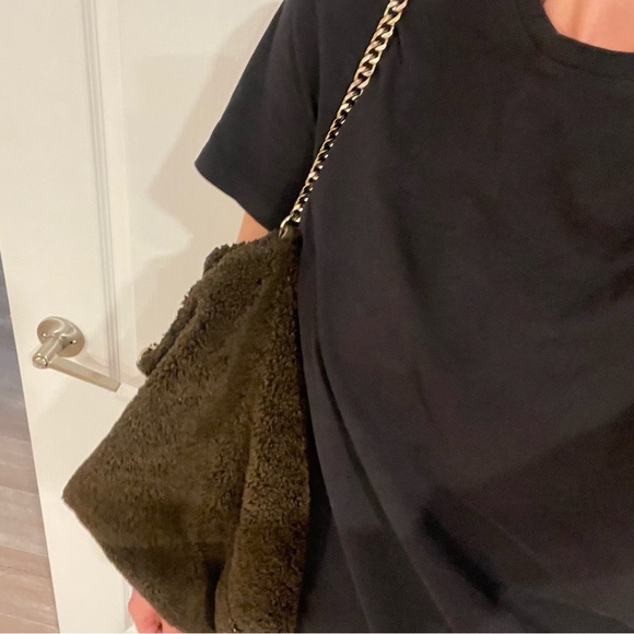 Zara Brown Sherpa Bucket/Tote Bag - Picture 6 of 8